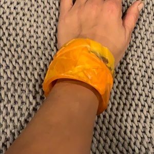 COPY - Dinosaur design resin carved cuff